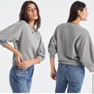 Agolde Thora Balloon Sleeve Sweatshirt